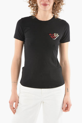 EMPORIO Crew-neck T-shirt with Embossed Logo