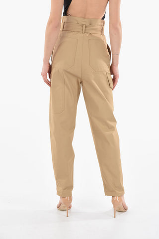 Pantaloni CANOSSA A Vita Alta Con Cintura