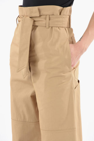 Pantaloni CANOSSA A Vita Alta Con Cintura