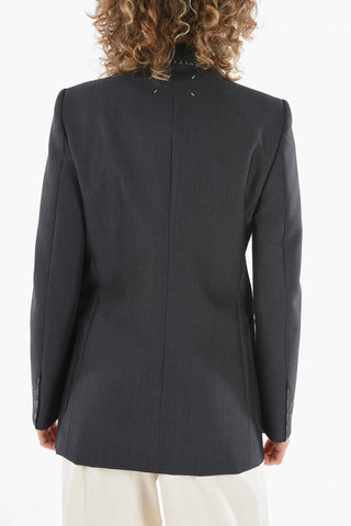 MM4 2 Button Patch Pocket Wool Blazer