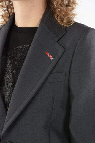 MM4 2 Button Patch Pocket Wool Blazer