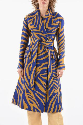 Zebra Jacquard Duster Coat