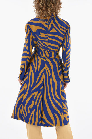 Zebra Jacquard Duster Coat