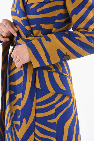 Zebra Jacquard Duster Coat