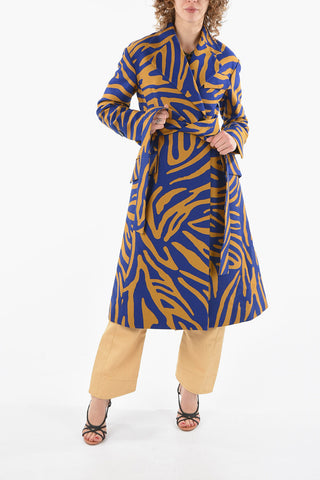 Zebra Jacquard Duster Coat