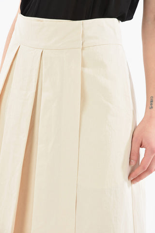 Cotton Pleated GALLICO Maxi Skirt