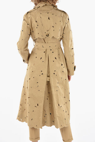 Cut-Out Gabardine BUTTERFLY Trench Coat