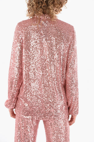 BE Sequined Shirt with Tulle Lining