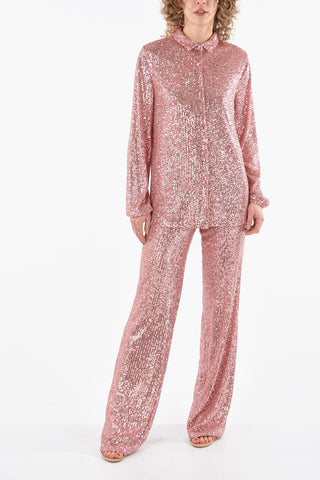 BE Sequined Shirt with Tulle Lining