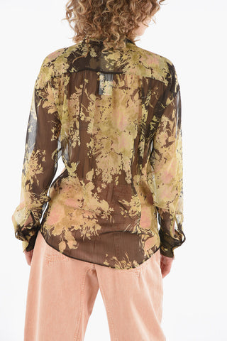 Camicia Trasparente Fantasia Floreale