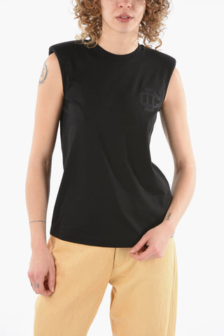 Padded Shoulder Top