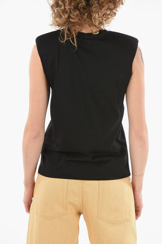 Padded Shoulder Top