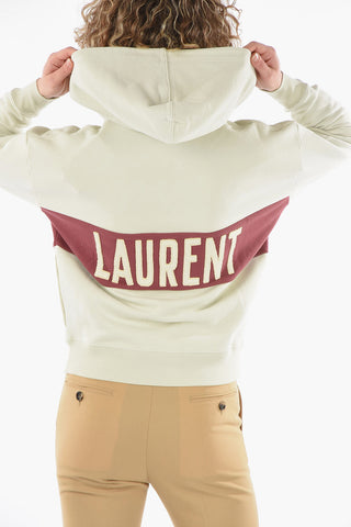 Fleeced-cotton Hoodie with Laces Detail