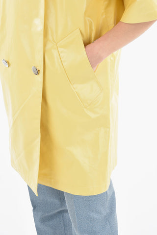 SFILATA Double-breasted TONDO Waterproof Overcoat with Short Sleeves