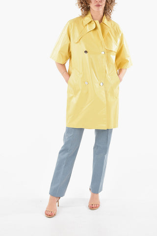 SFILATA Double-breasted TONDO Waterproof Overcoat with Short Sleeves