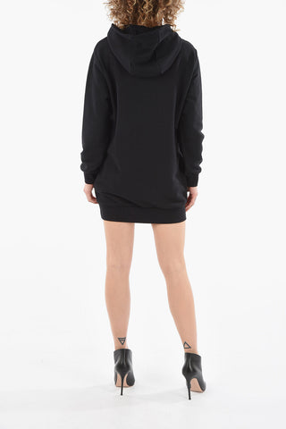 COUTURE Logo Embroidered Hoodie Dress