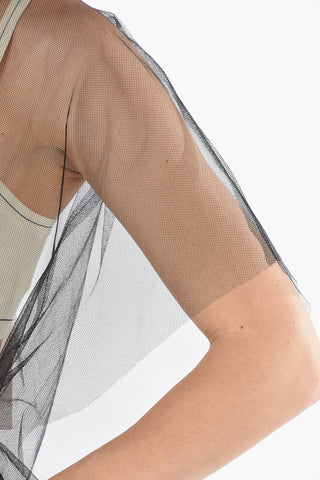 MM1 Sleeveless Mesh Minidress
