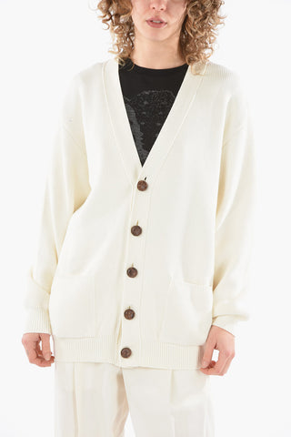 Cardigan DARNELLE Con Tasche E Logo Ricamato
