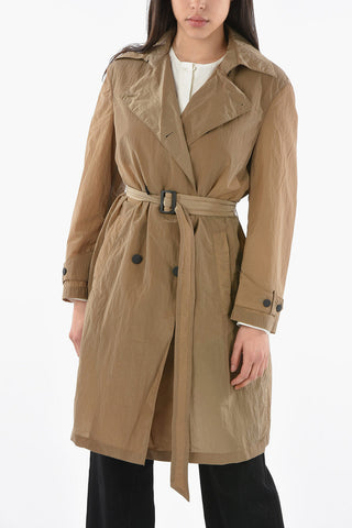 EMPORIO SUSTAINABILITY PROJECT Double-breasted Nylon Trench