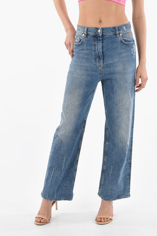 Vintage Effect Regular Fit Jeans 23cm