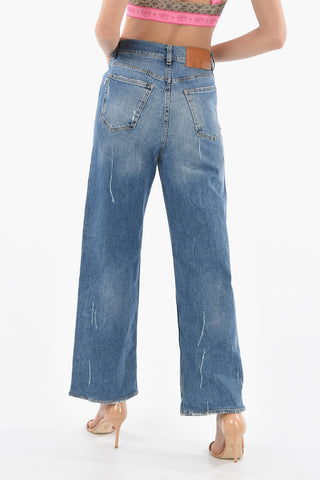 Vintage Effect Regular Fit Jeans 23cm