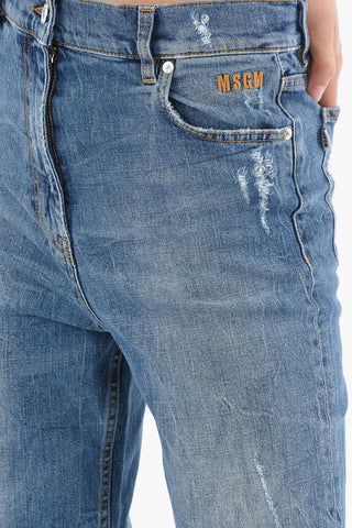 Vintage Effect Regular Fit Jeans 23cm