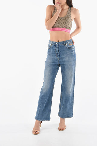 Vintage Effect Regular Fit Jeans 23cm
