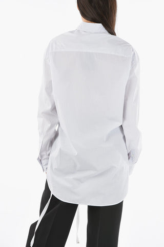 Camicia Gessata ELISABETH in Popeline di Cotone con Taschino
