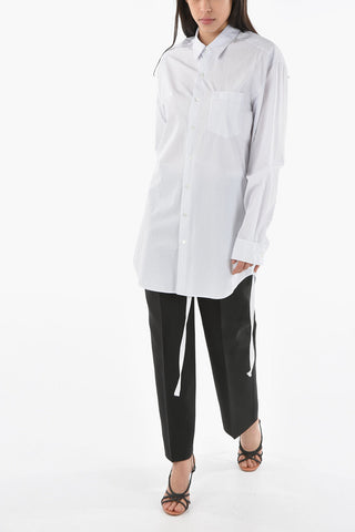 Camicia Gessata ELISABETH in Popeline di Cotone con Taschino