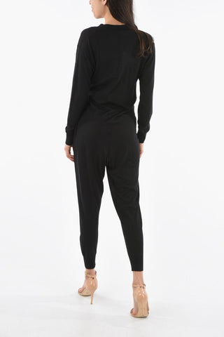 Buttoned Wool Jumpsuit