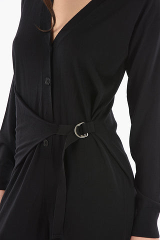 Buttoned Wool Jumpsuit