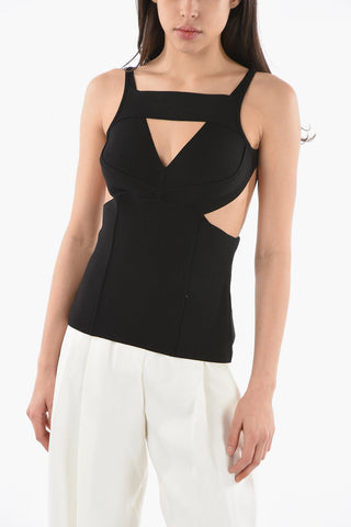 TECUATL Cut-Out Detail CORONA Bare Back Top
