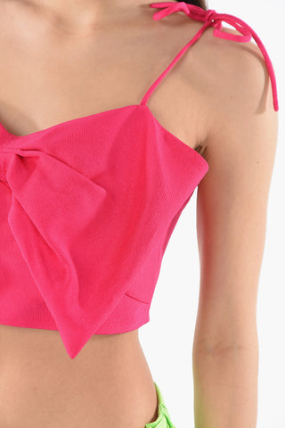 Sleeveless Top With Bow