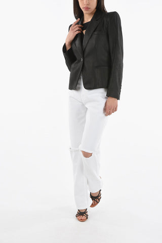 Blazer Monopetto ANGELINA in Pelle Nabouk