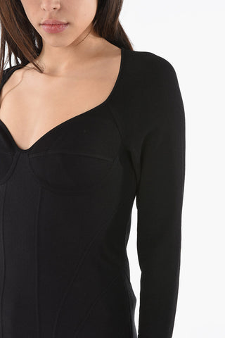 Shaped Sweater with Side Zip