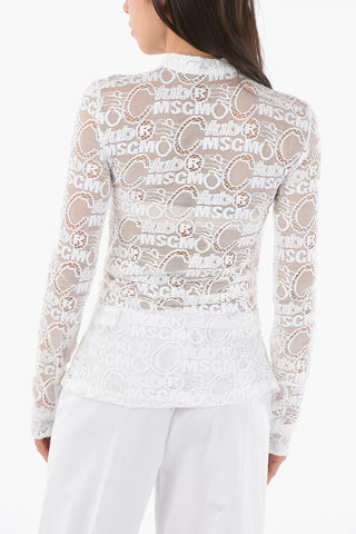 Draped Lace Blouse