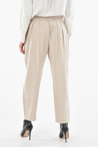 Wide Leg Pants With Drawstrings
