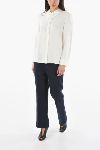 EMPORIO Cupro-blend Shirt with Removable Collar