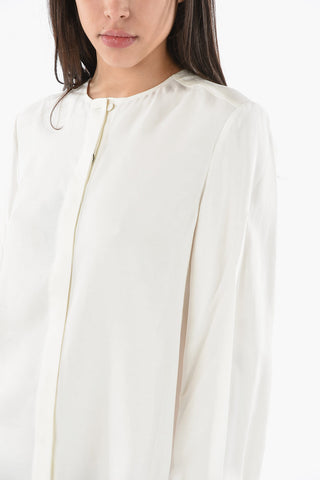 EMPORIO Cupro-blend Shirt with Removable Collar