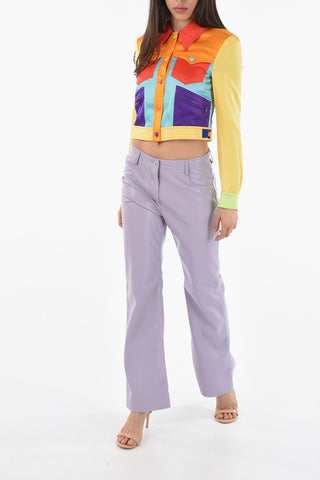 COUTURE! Printed-cotton LADIES WHO LUNCH Over Shirt with Breast Pocket