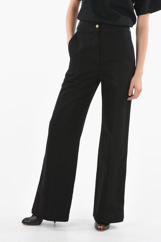 Jeans Loose Fit A Vita Alta 27cm