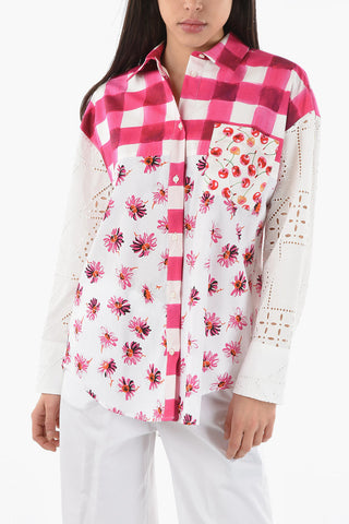 Printed Long Sleeve Shirt With Breast Pocket