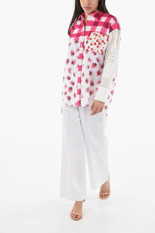 Printed Long Sleeve Shirt With Breast Pocket