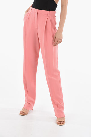 EMPORIO Flared Tailored Pants with Double-pleat