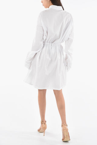 Cotton-poplin LIA Slouchy Shirt Dress with Belt