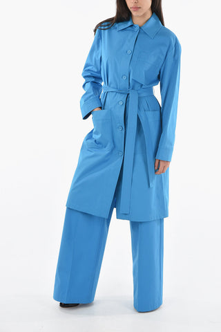 Cotton CABALA Dress with Belt and Collar