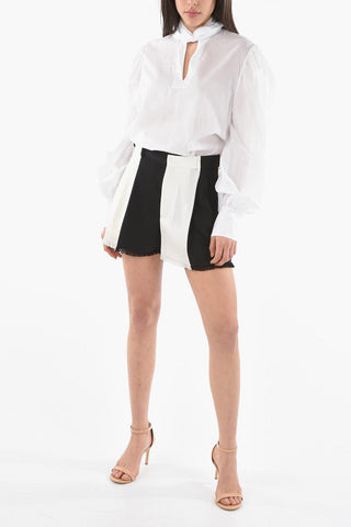 Frayed Hem GRAIN DE POUDRE Two Tone Shorts