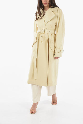 Double-breasted MONETA Trench with Belt and Flap Pockets