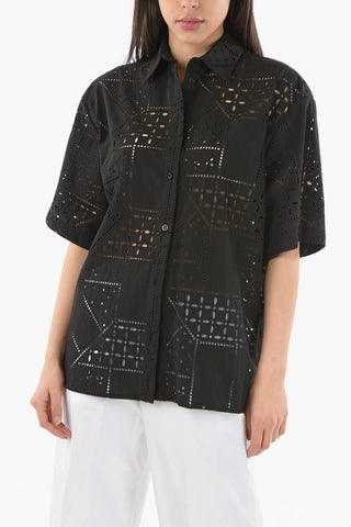 Camicia in Sangallo a Manica Corta