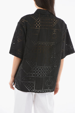 Camicia in Sangallo a Manica Corta